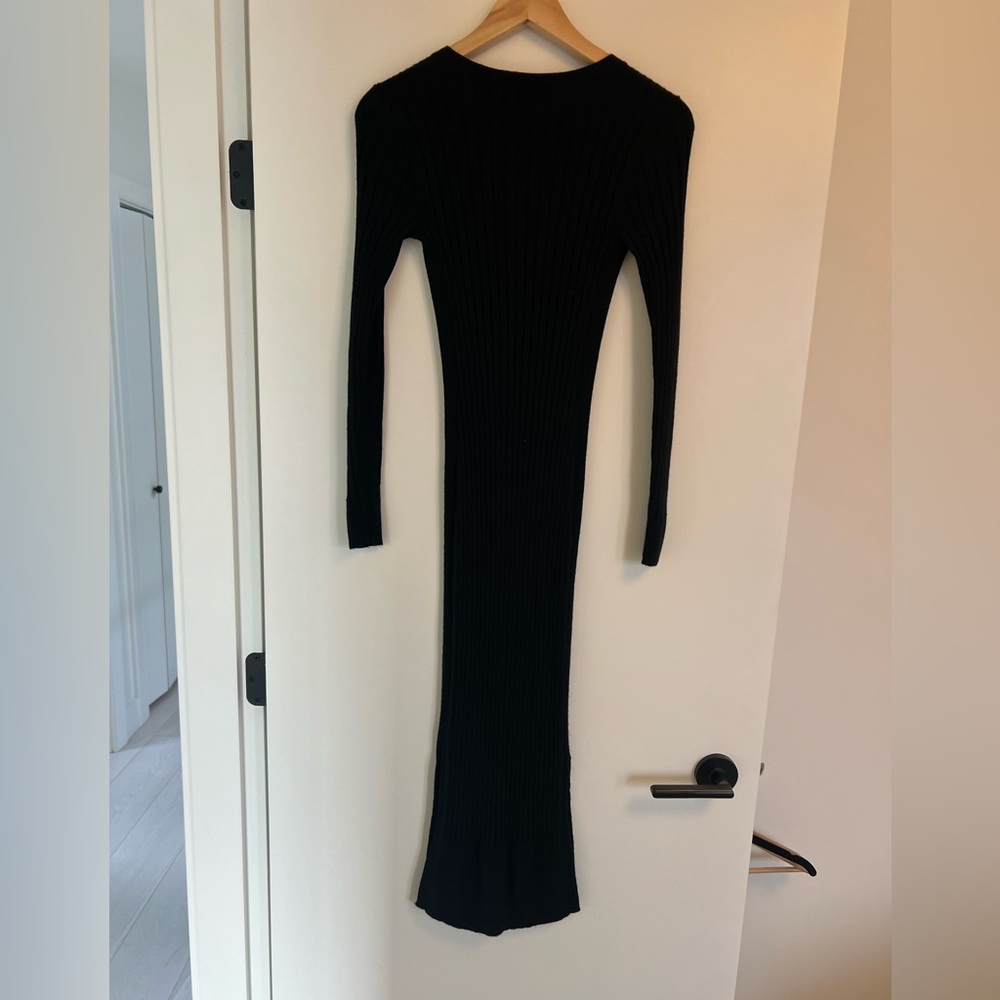 Club Monaco Ribbed Cardigan Dress - Picture 5 of 7